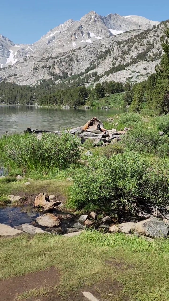 Snow‑Capped Sierra Alpine Lake ⛰️🌲